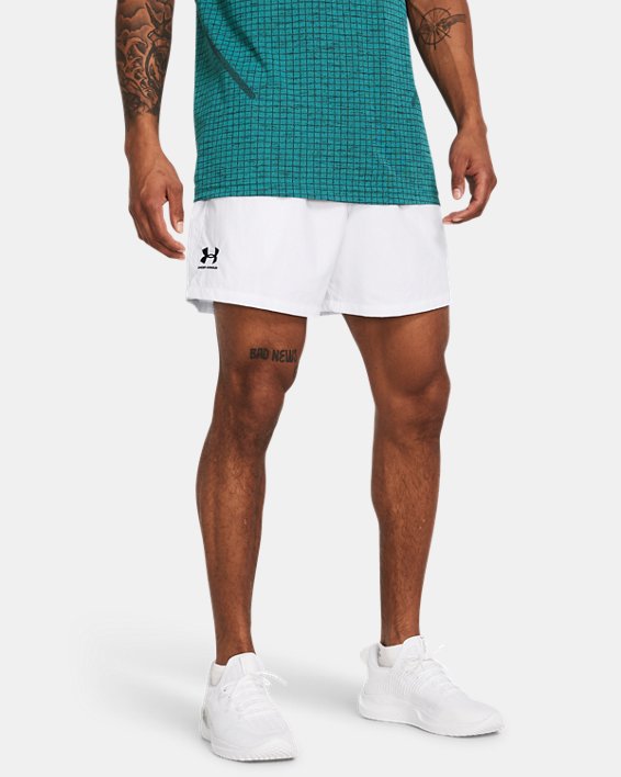 Short UA Essential Volley pour homme, White, pdpMainDesktop image number 0